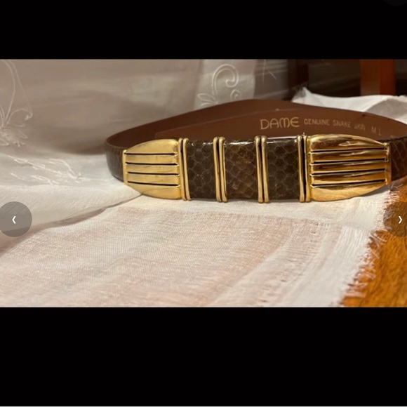Vintage Authentic Snakeskin Belt